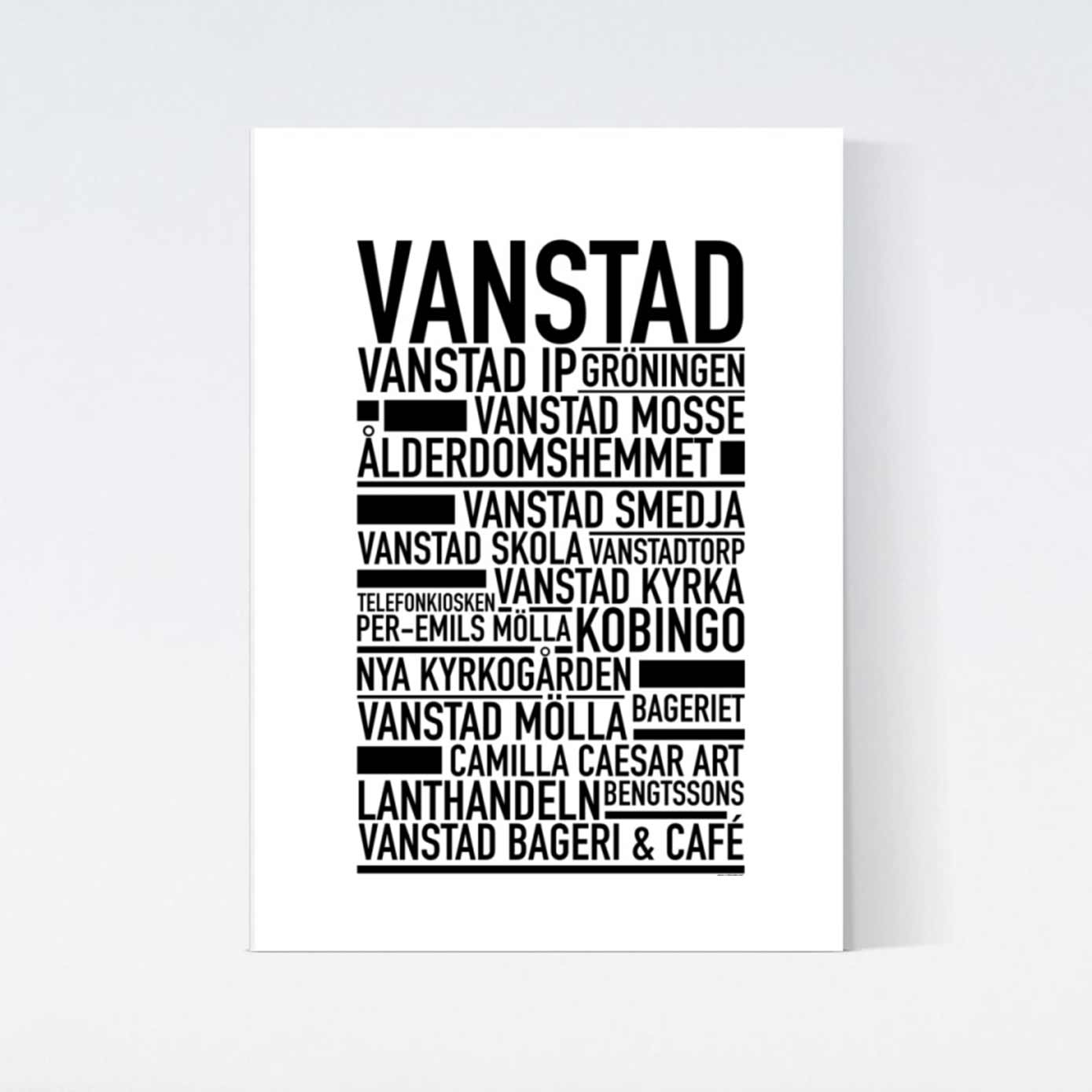 Vanstad Text Poster