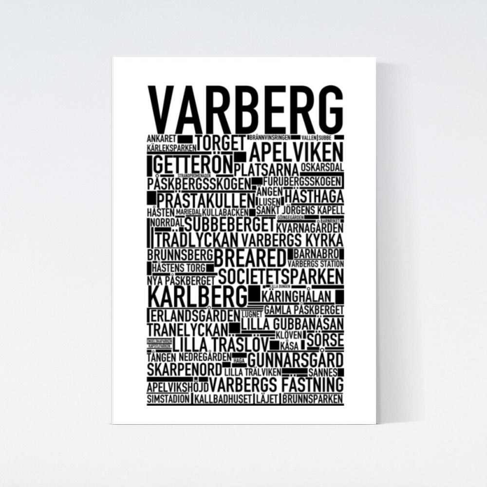 Varberg Text Poster