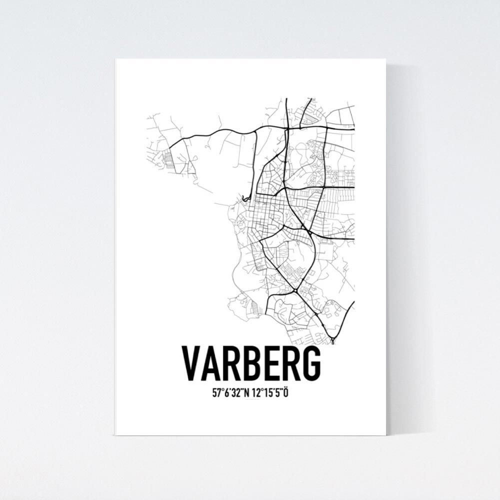 Varberg Karta Poster