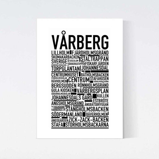 Vårberg Text Poster