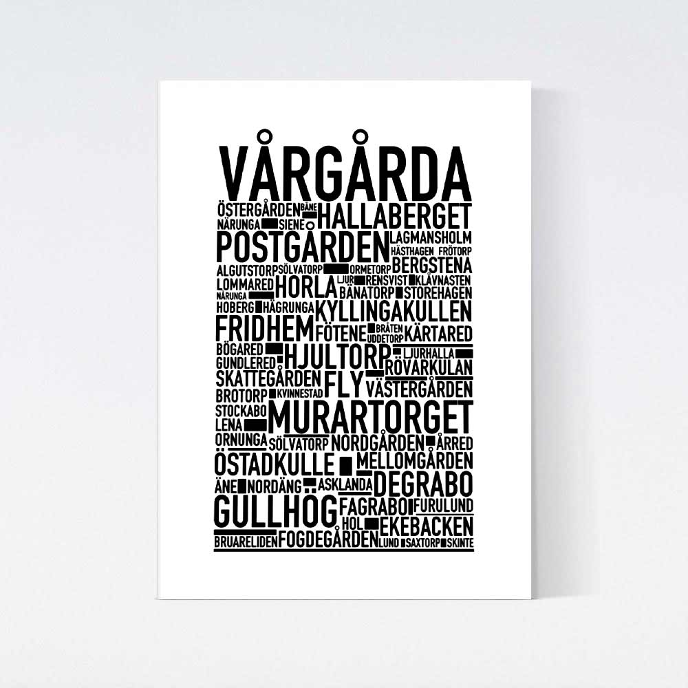 Vårgårda Text Poster