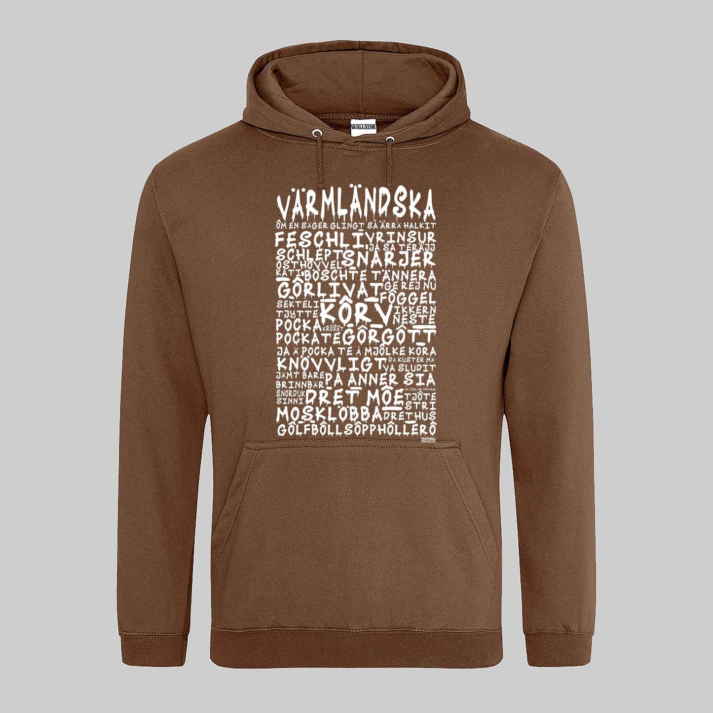 Värmländska Graffiti Dialekt Hoodie