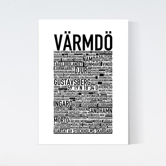 Värmdö Text Poster