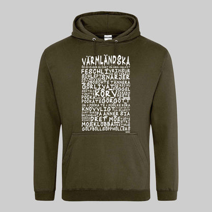 Värmländska Graffiti Dialekt Hoodie