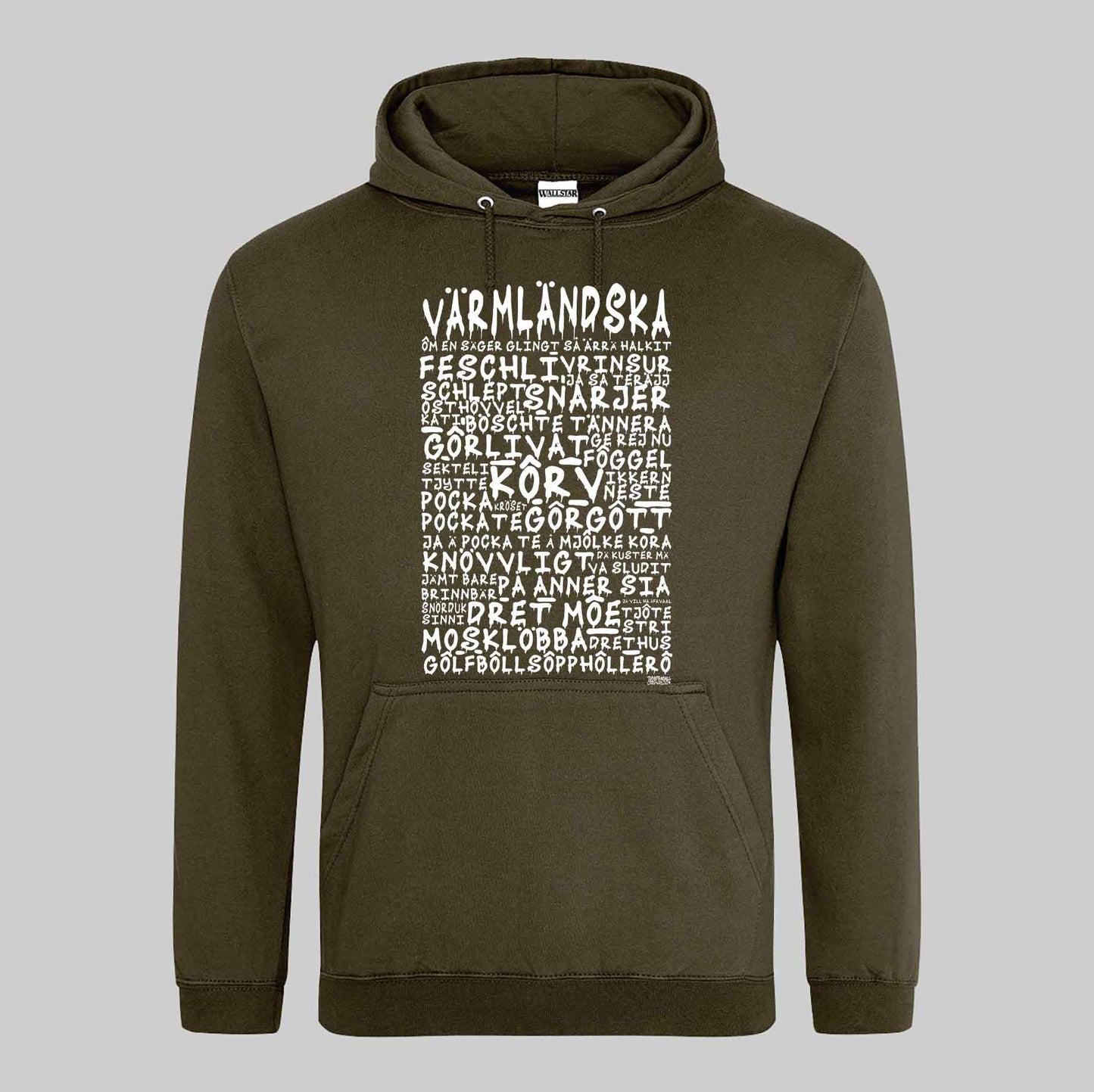 Värmländska Graffiti Dialekt Hoodie