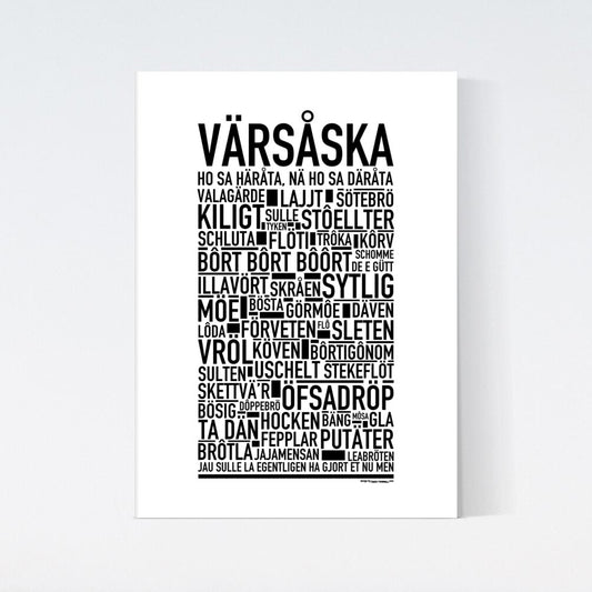 Värsåska Dialekt Text Poster