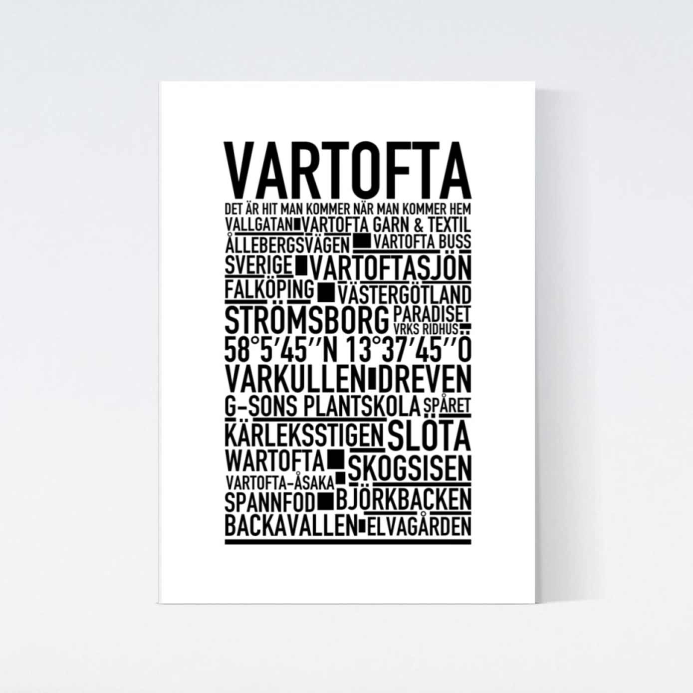 Vartofta Text Poster