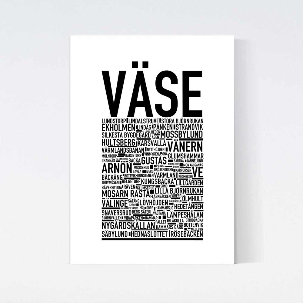 Väse Text Poster