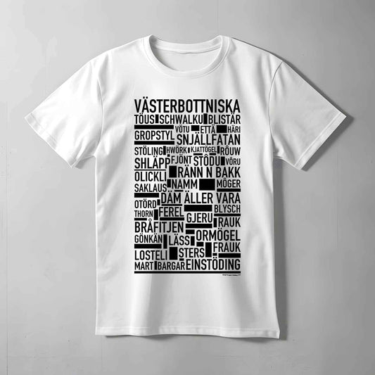 Västerbottniska Dialekt Text T-shirt