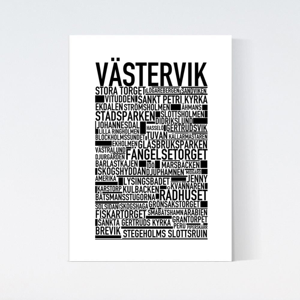 Västervik Text Poster