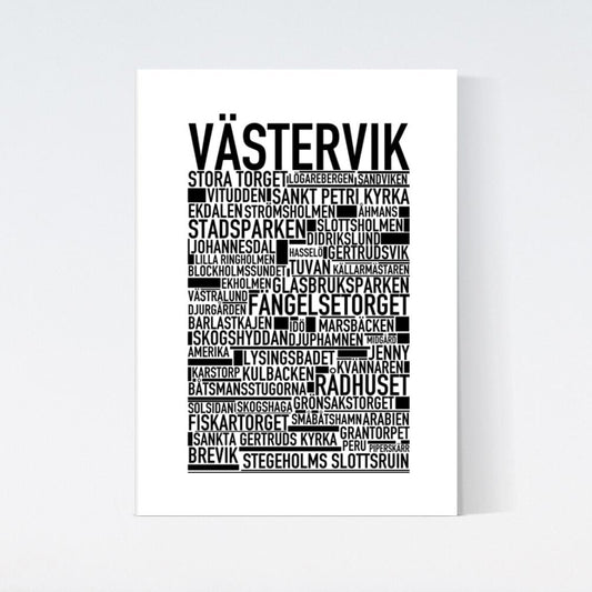 Västervik Text Poster