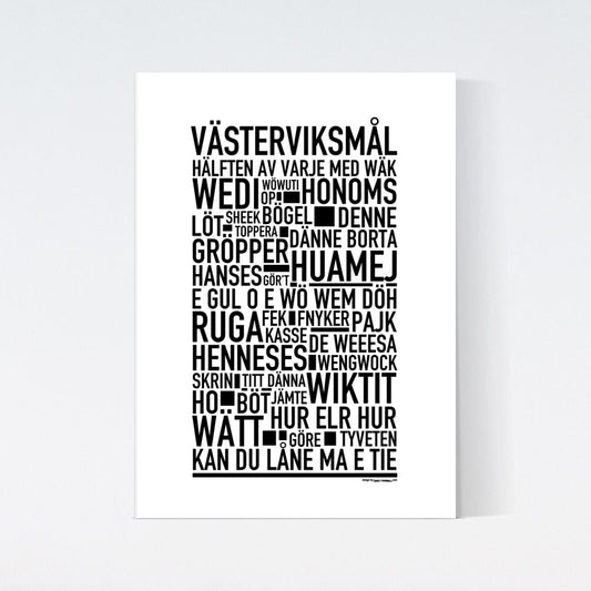 Västerviksmål Dialekt Text Poster