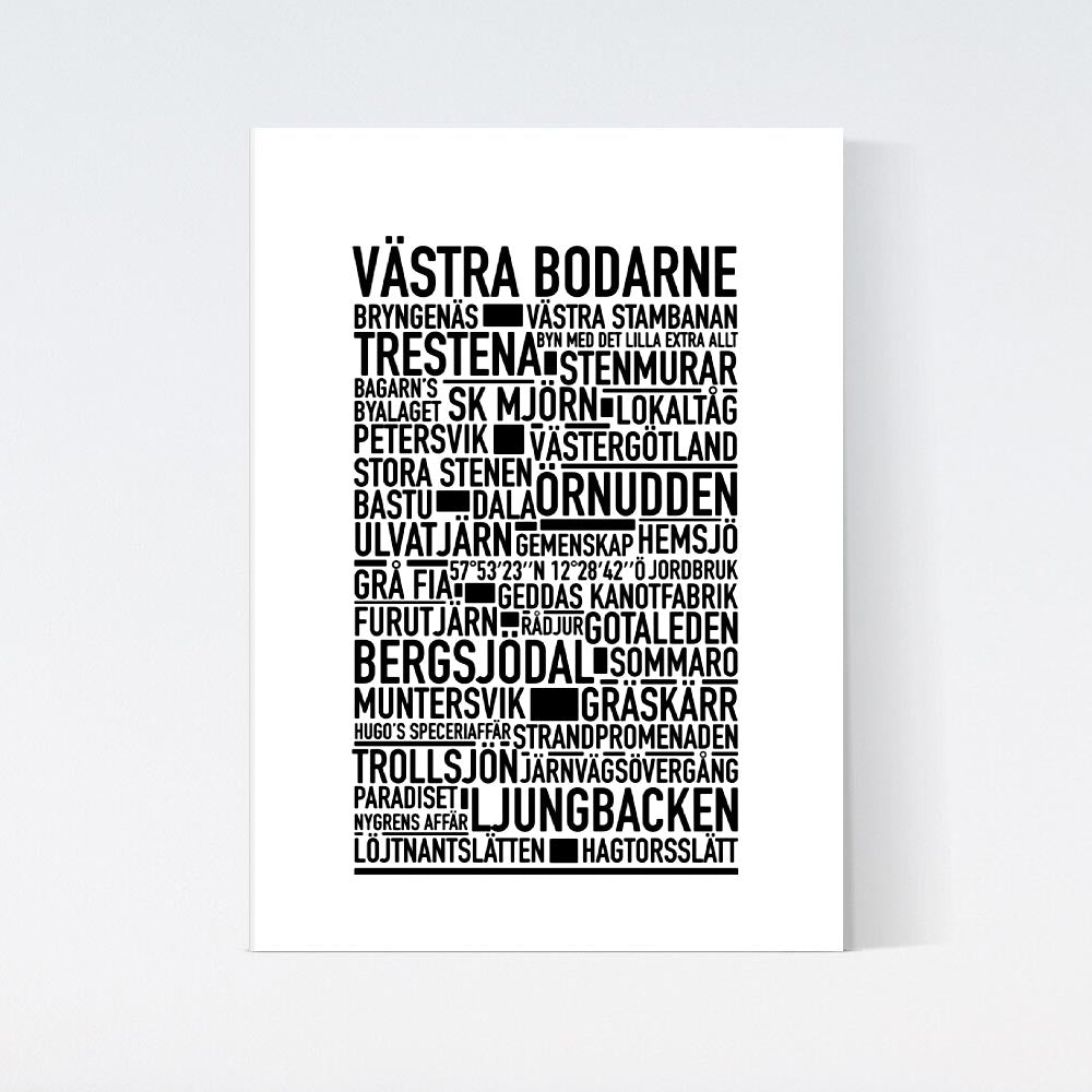 Västra Bodarne Text Poster