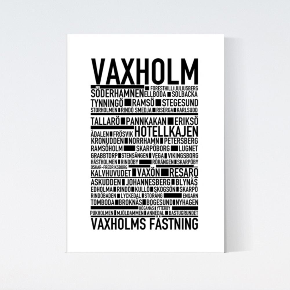 Vaxholm Text Poster
