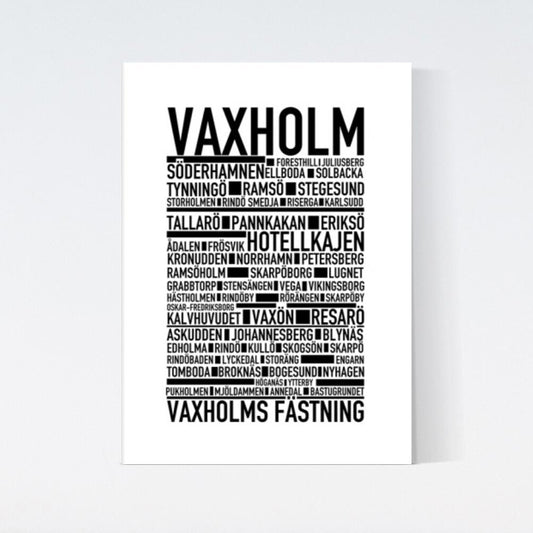 Vaxholm Text Poster