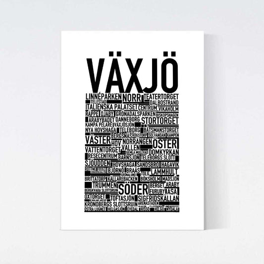 Växjö Text Poster