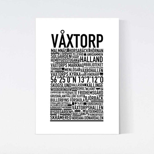Våxtorp Text Poster
