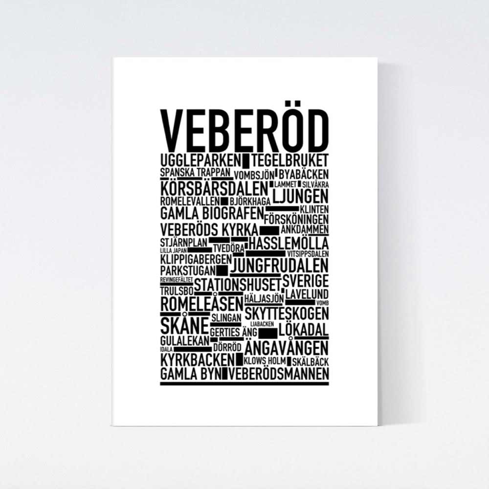 Veberöd Text Poster