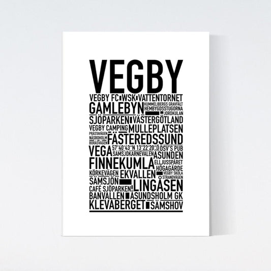 Vegby Text Poster