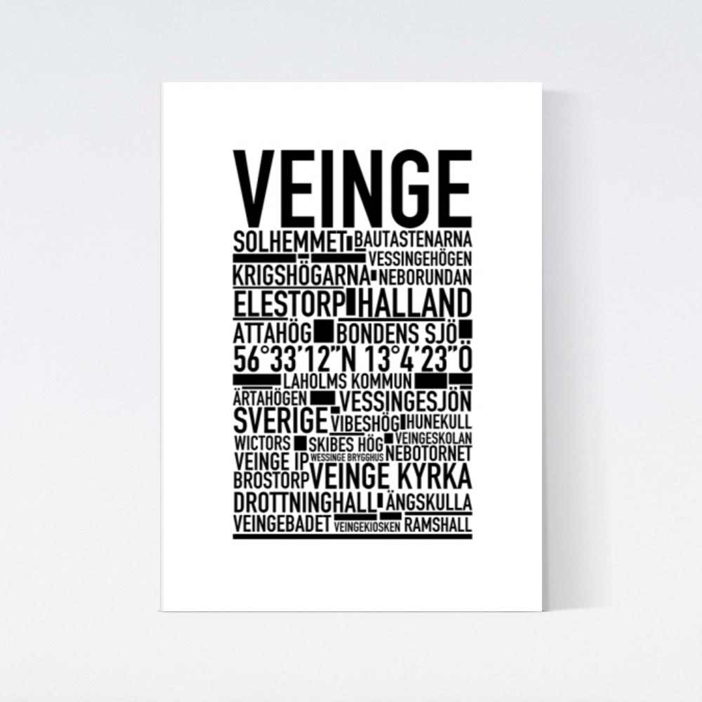 Veinge Text Poster