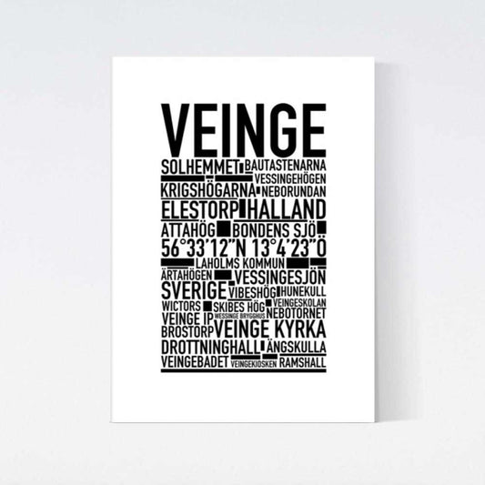 Veinge Text Poster