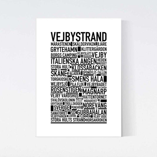 Vejbystrand Text Poster
