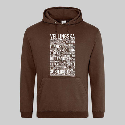 Vellingska Dialekt Text Hoodie