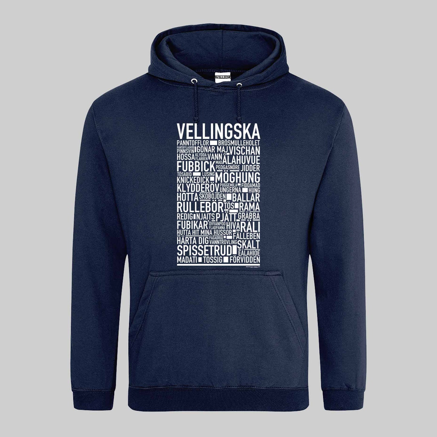 Vellingska Dialekt Text Hoodie