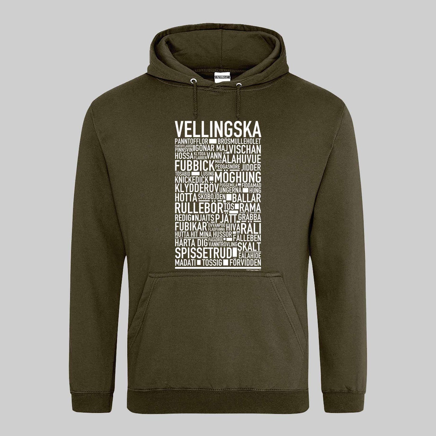 Vellingska Dialekt Text Hoodie