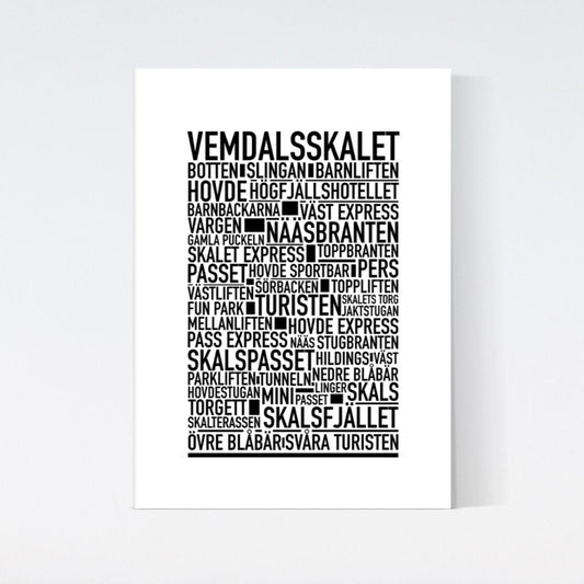 Vemdalsskalet Text Poster