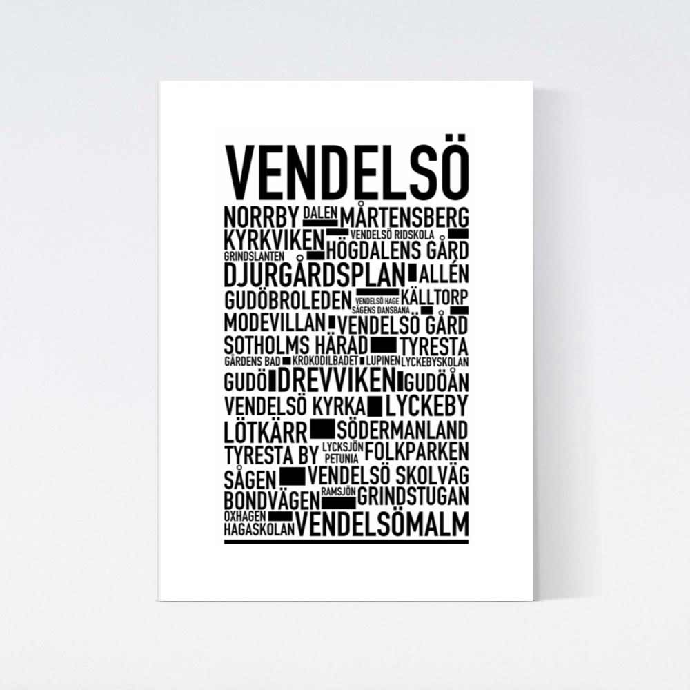 Vendelsö Text Poster