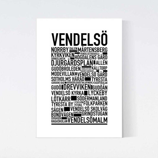 Vendelsö Text Poster