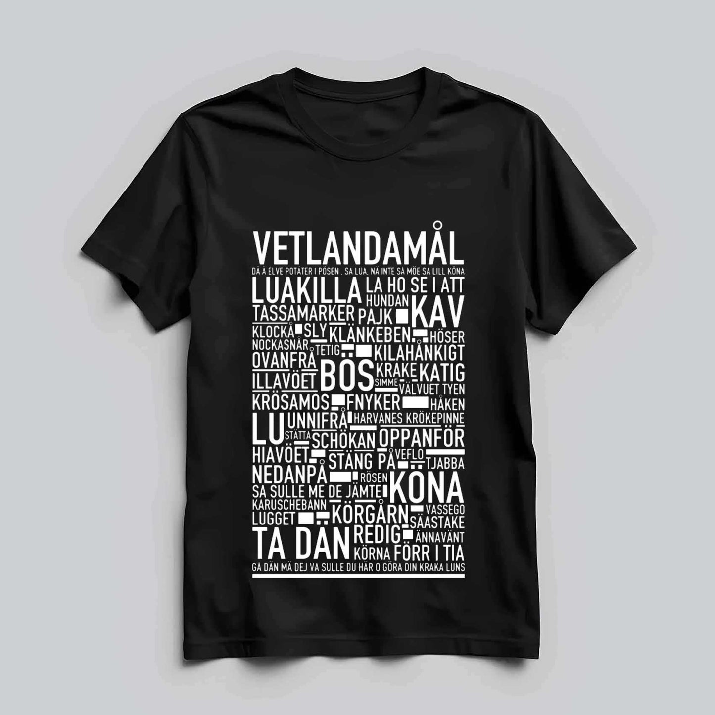 Vetlandamål Dialekt T-shirt