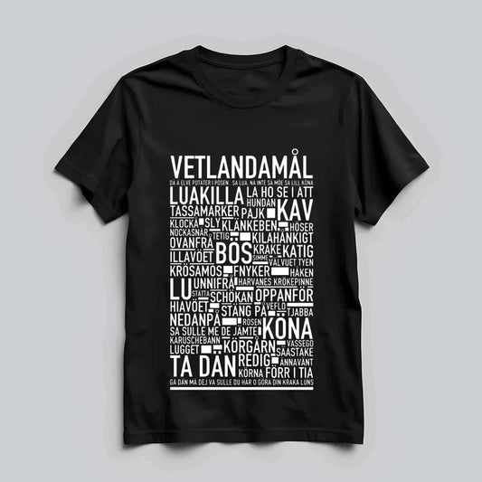 Vetlandamål Dialekt T-shirt
