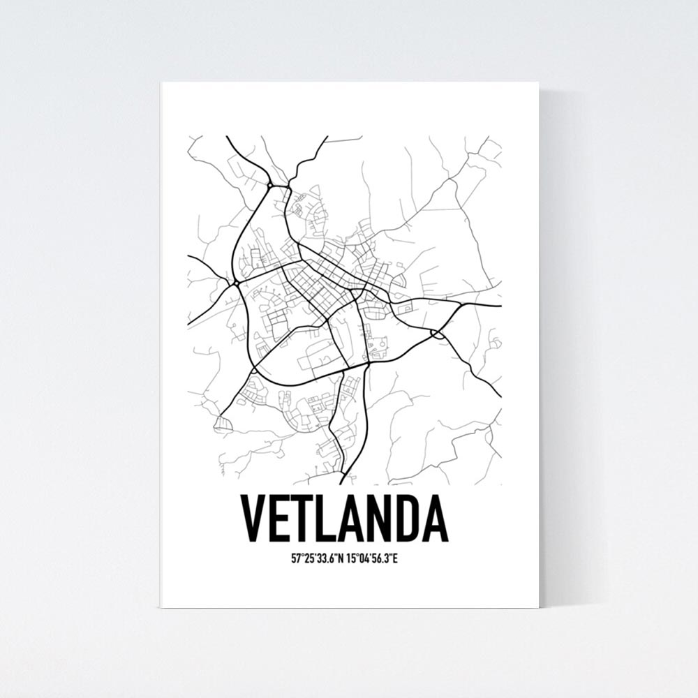 Vetlanda Karta Poster