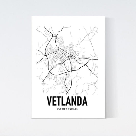 Vetlanda Karta Poster