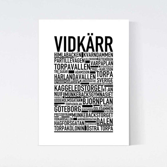 Vidkärr Text Poster
