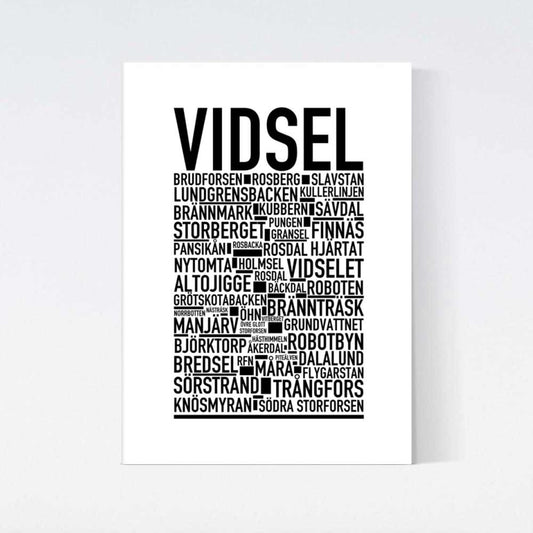 Vidsel Text Poster