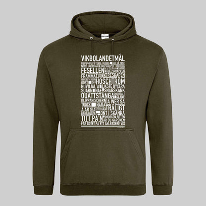 Vikbolandetmål Dialekt Text Hoodie