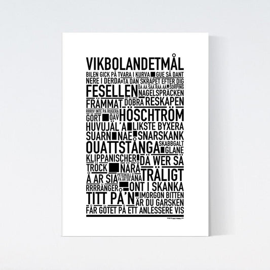 Vikbolandetmål Dialekt Text Poster