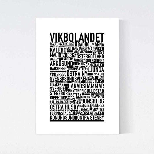 Vikbolandet Text Poster