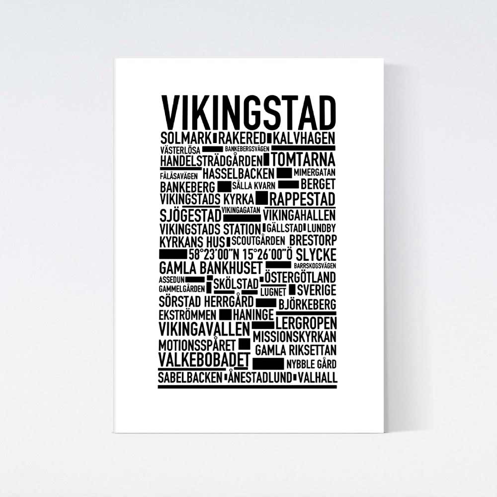 Vikingstad Text Poster