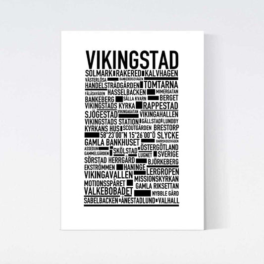 Vikingstad Text Poster