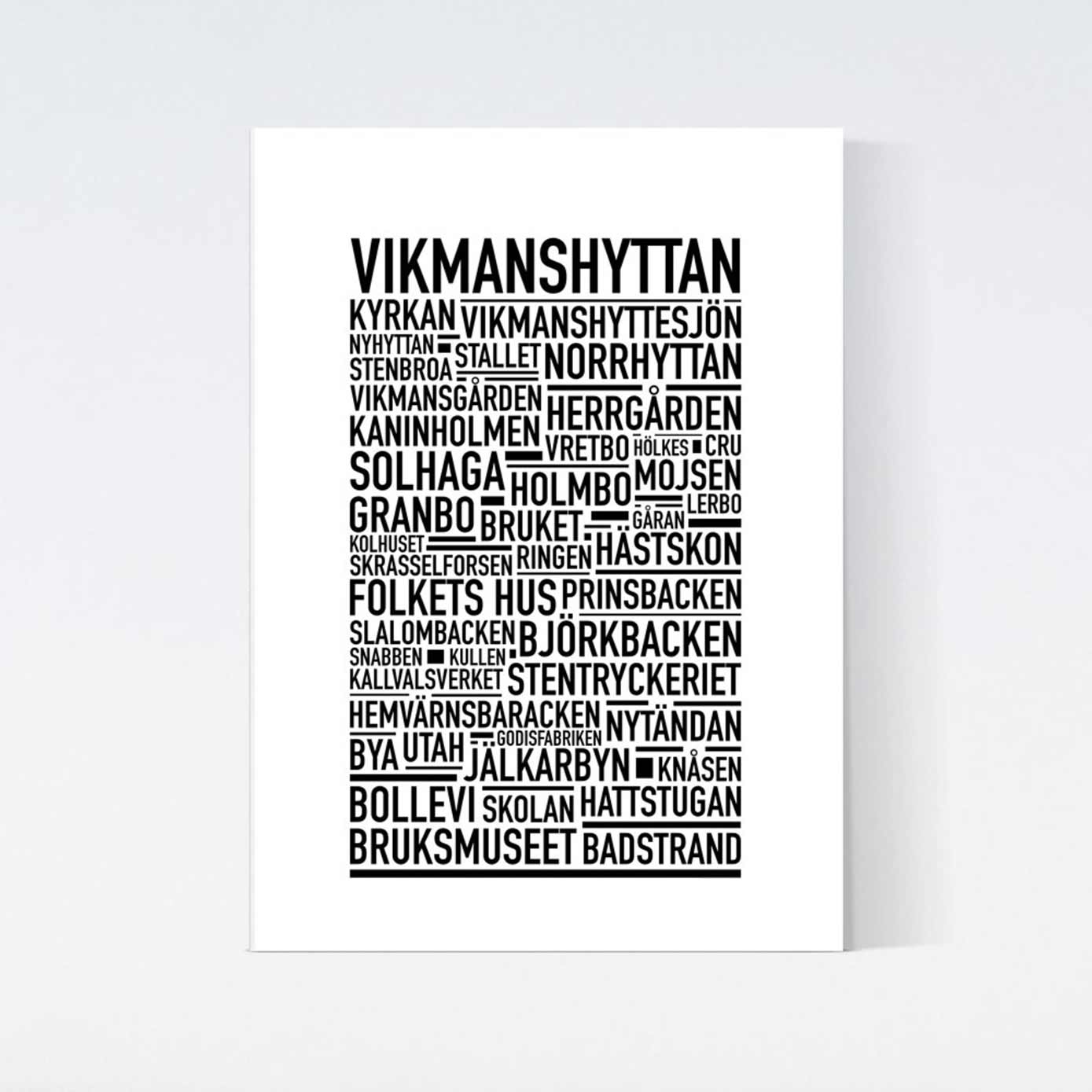 Vikmanshyttan Text Poster