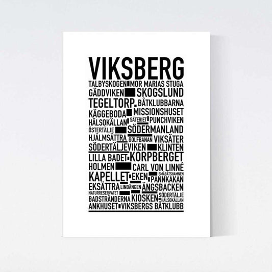 Viksberg Text Poster