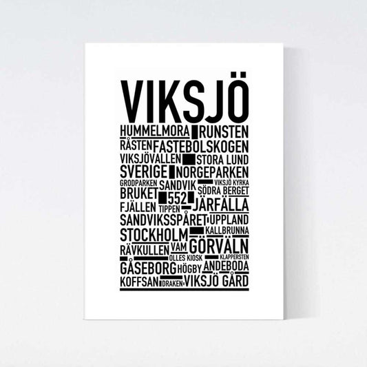 Viksjö Text Poster