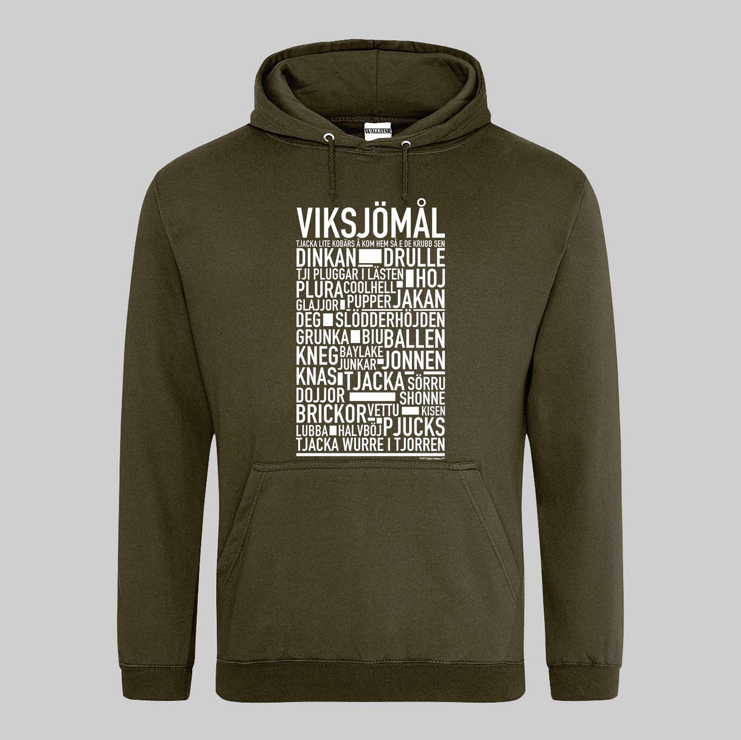 Viksjömål Dialekt Text Hoodie