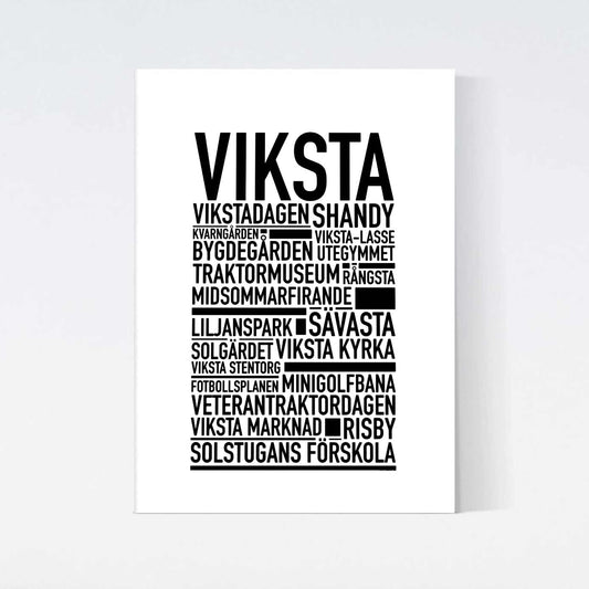Viksta Text Poster