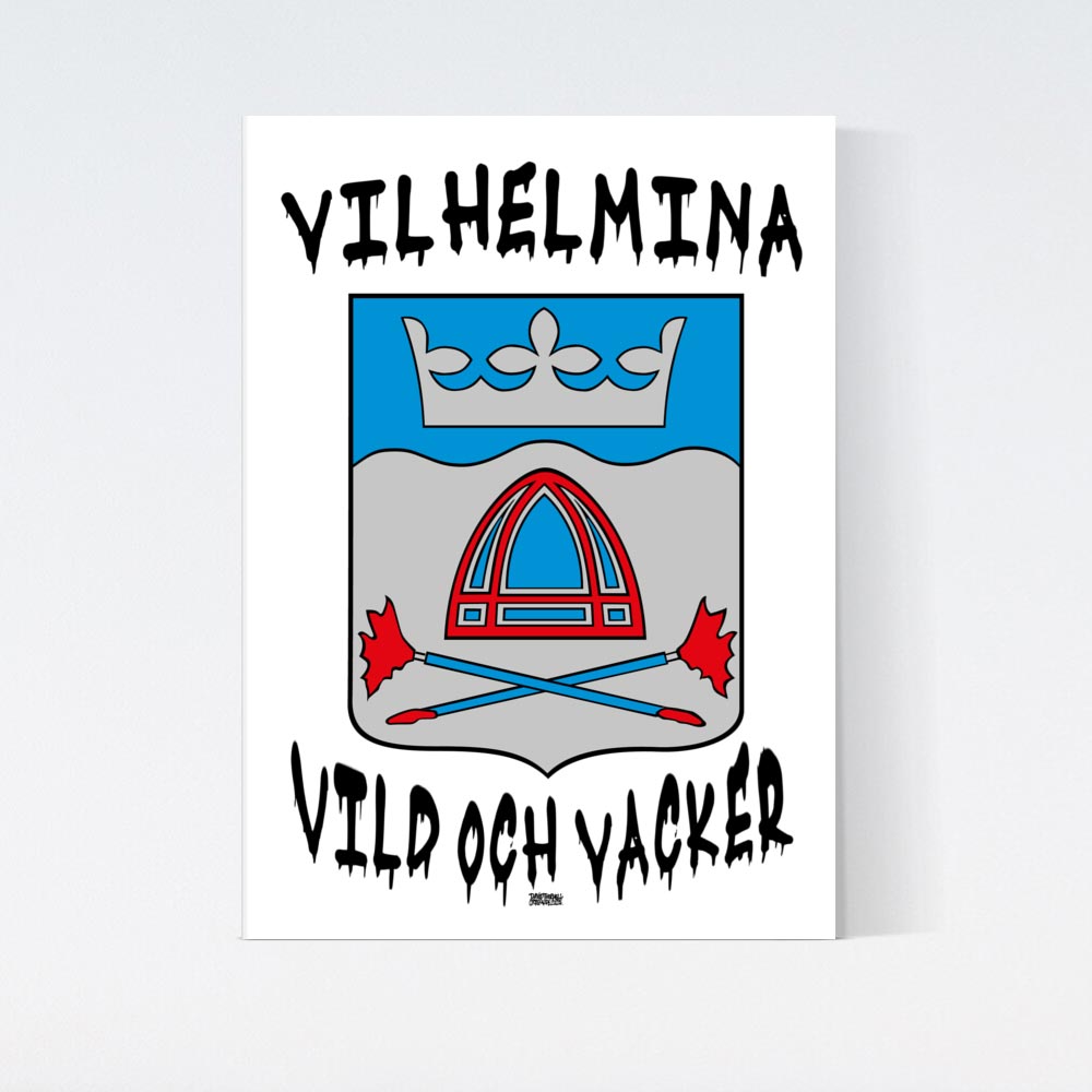 Vilhelmina Vild Vacker Graffiti Poster