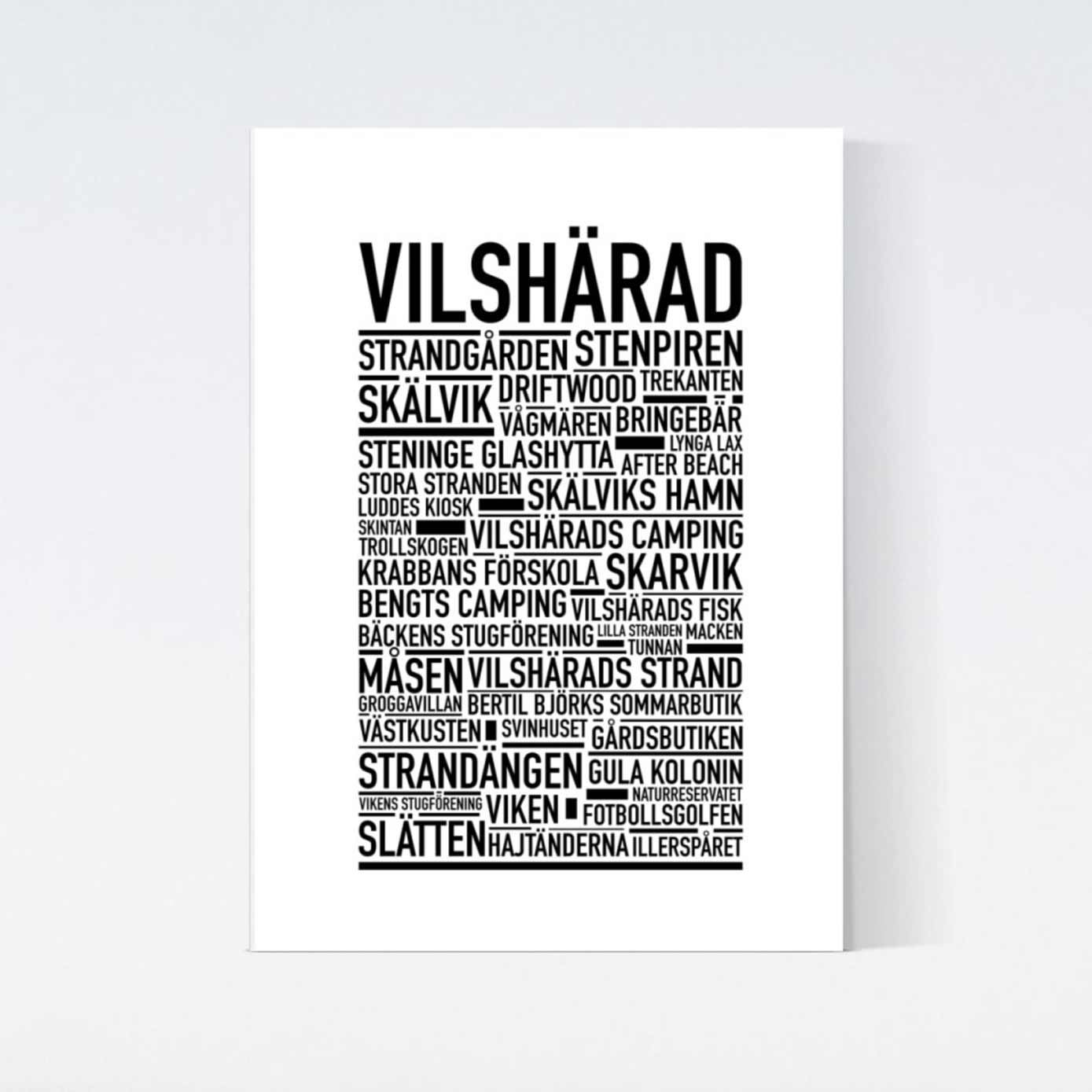 Vilshärad Text Poster